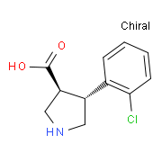 (3S,4R)-4-(2-CHLOROPHENYL)PYRROLIDINE-3-CARBOXYLIC ACID 1047651-79-5